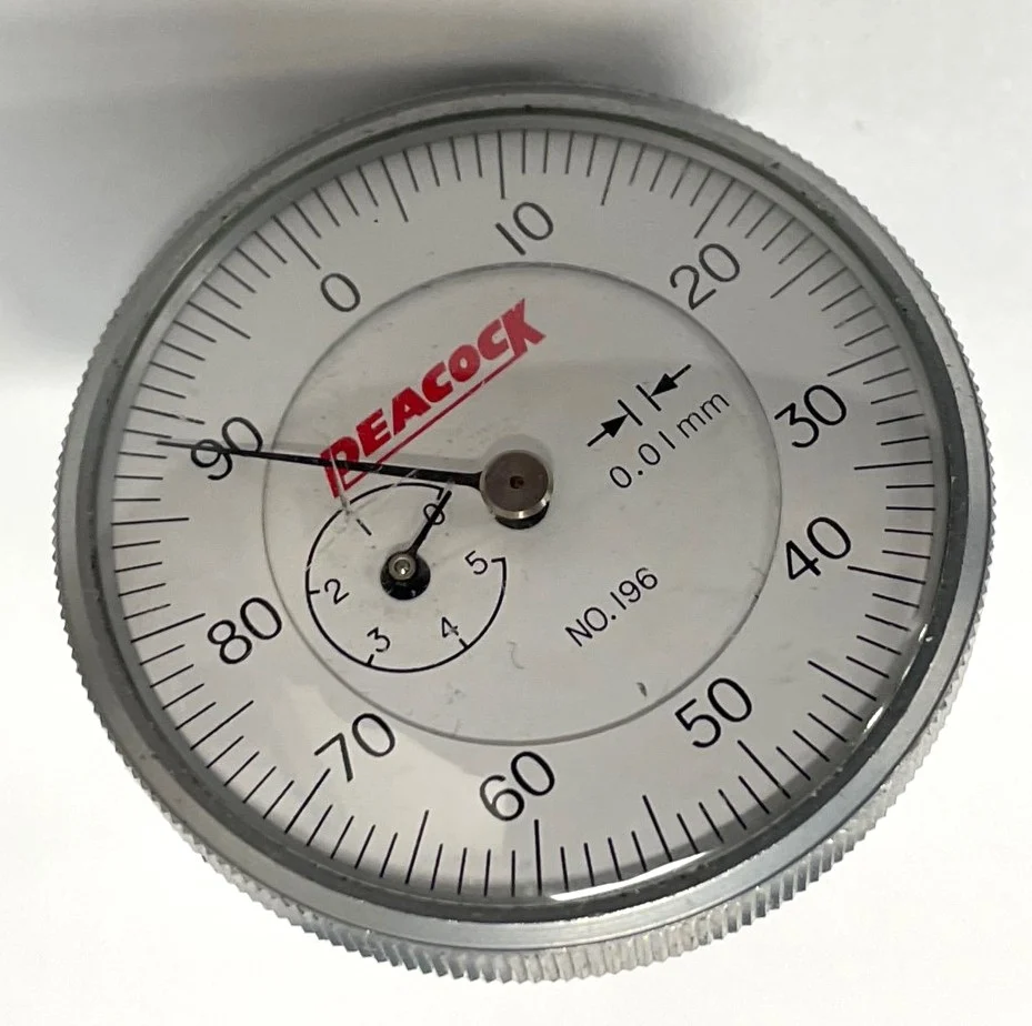Dial Indicator, 0.01 mm (Peacock)
